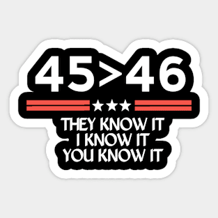 45>46 Sticker